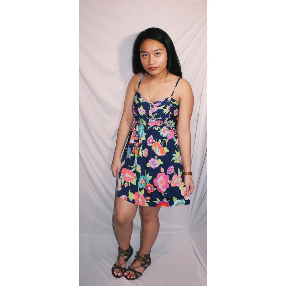 Floral print summer dress